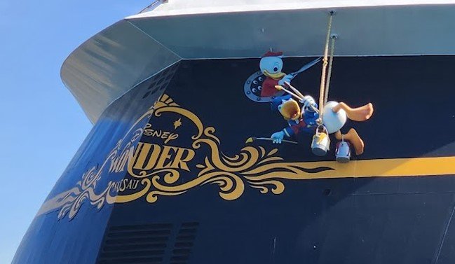 Daffy working on Disney Wonder.jpg