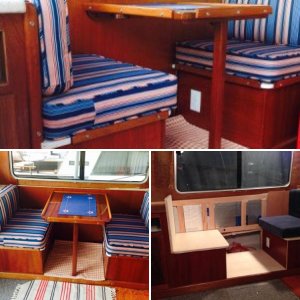 New dinette in prairie coastal cruiser