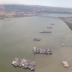 Mothball Fleet and Benecia Bridge