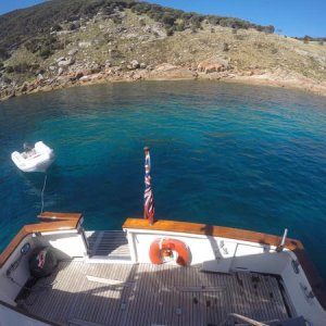 anchored at Deal island Bass Strait Tasmania | Trawler Forum