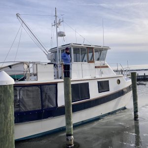 Deep cold, iced in at Barnegat Bay.