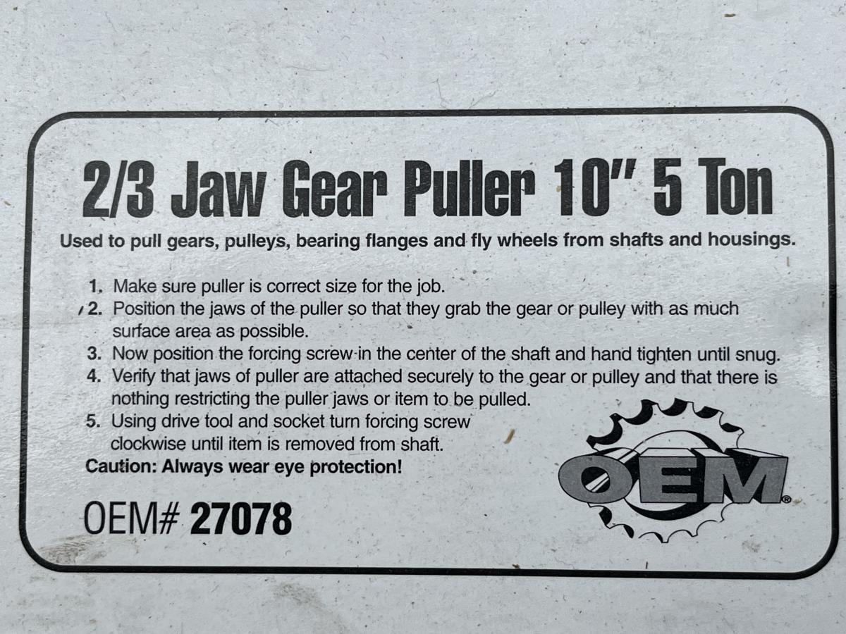2 or 3 Jaw Pulley & Gear Puller NIB 2
