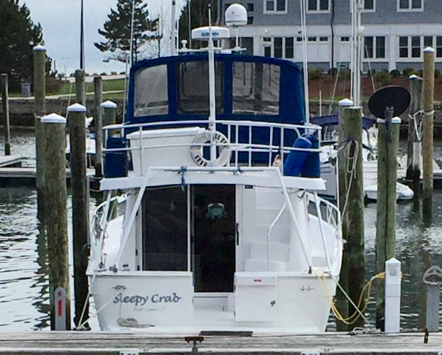 At home port, Slip C-17 at Shennecossett  Yacht Club