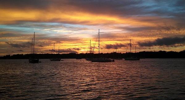 BEAUFORT  SUNSET           POLAR EXPRESS ON IT'S WAY IN