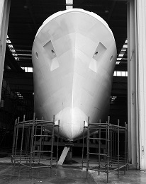 Bering 80 in construction