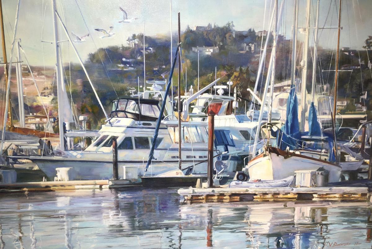 Friends spotted this painting of Calypso in a Sausalito Art Gallery. Price tag was $3000!