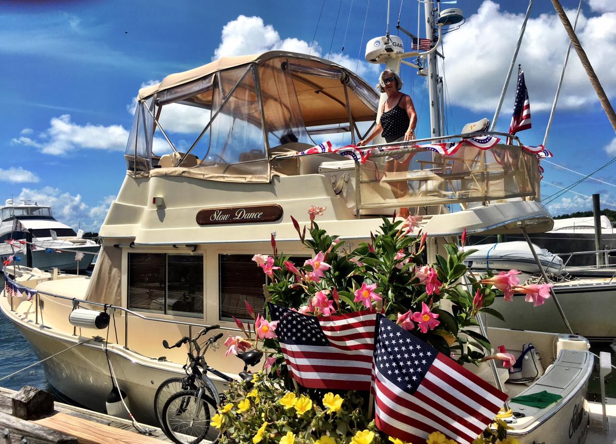 Happy Birthday to my "Admiral," a July 4th girl! Her birthday wish was to celebrate in Beaufort, NC, one of our favorite destinations on the ICW.  Whe