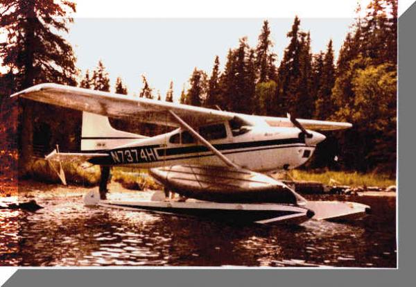 Hauling a canoe on the float of my C-185
Kenai, Alaska 1977