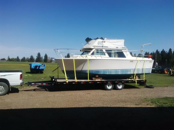 Here is the Tolly 26' on delivery day.