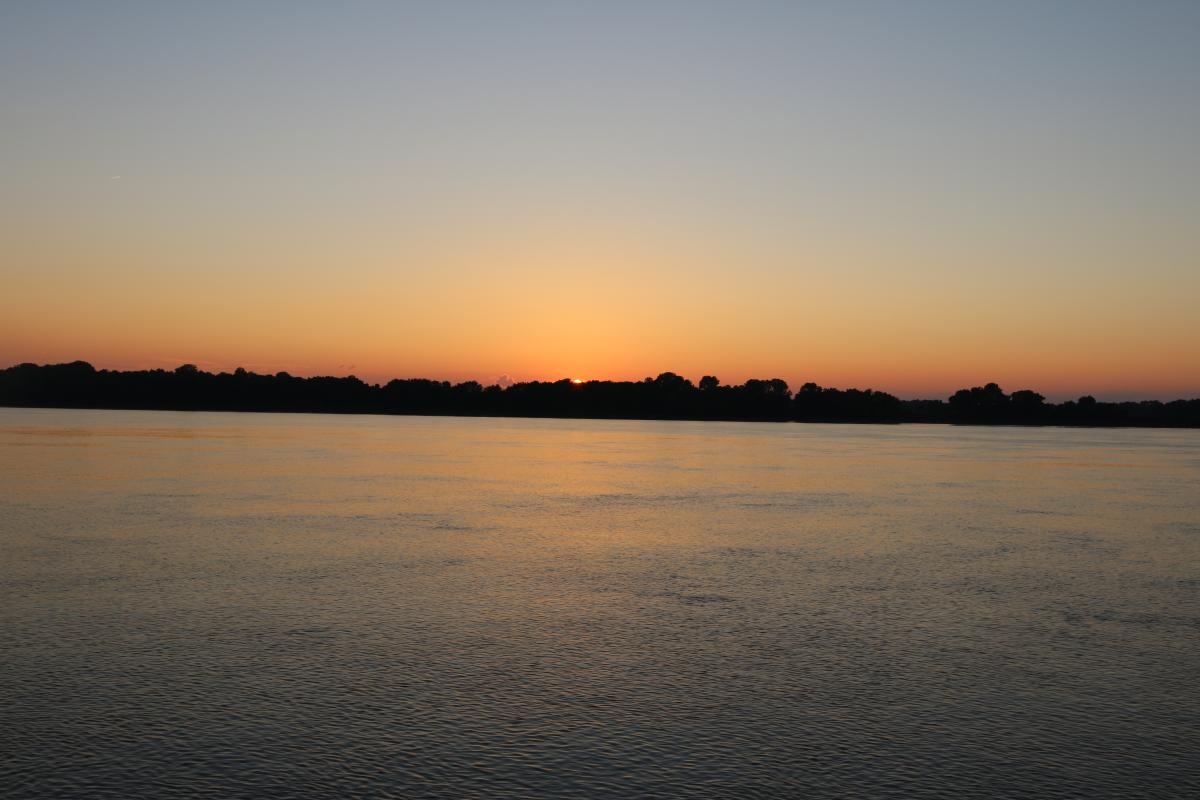 Nice sunset on the Ohio River