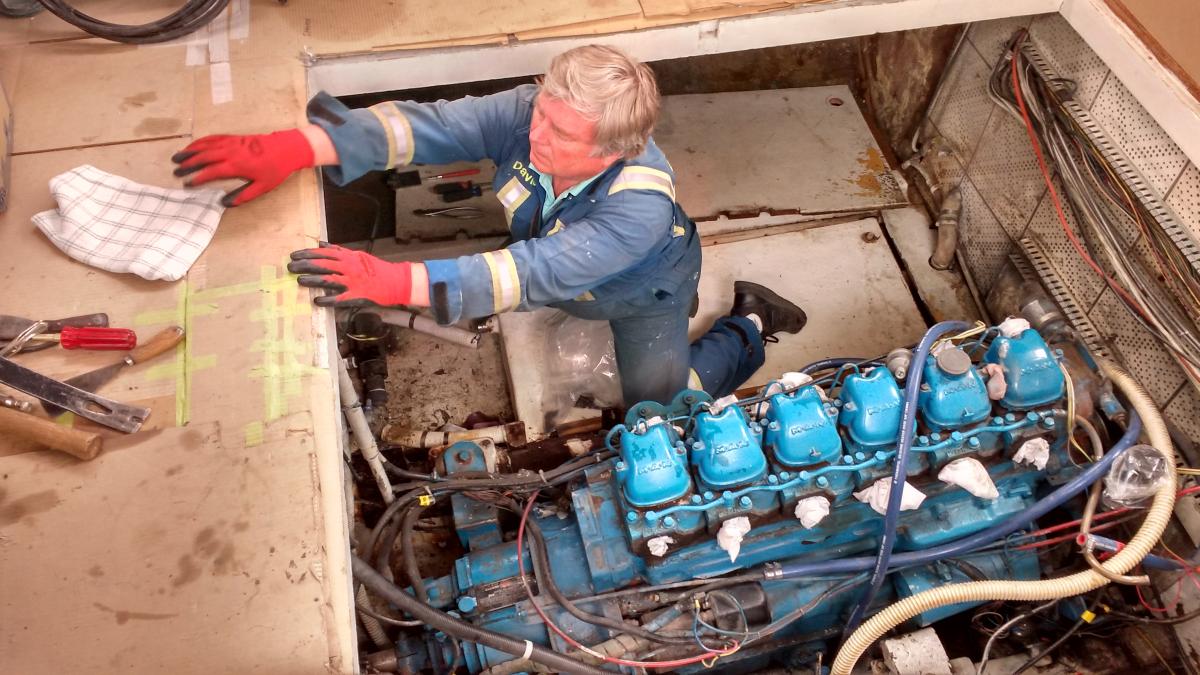 preparing to install the tanks